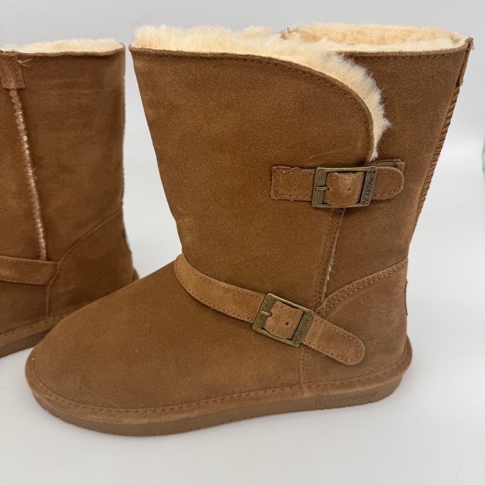 Bearpaw Elaina Hickory Suede Shearling Lined Winter Boots | Women’s Size 10 NWT - Picture 3 of 11